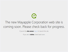 Tablet Screenshot of mayapplecorp.com